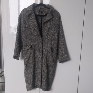 Xs Topshop Elegant Gray Women's autumn spring trench Coat